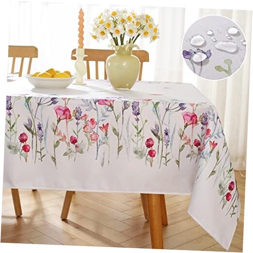 Spring Summer Floral 102" x 60" (Rectangular) Blossoms in the Season