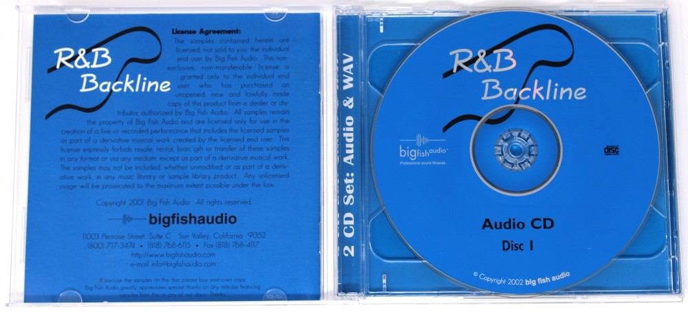 Big Fish Audio R&B Backline Chuck Webb Sample/Sound Library/Sampling Double CD