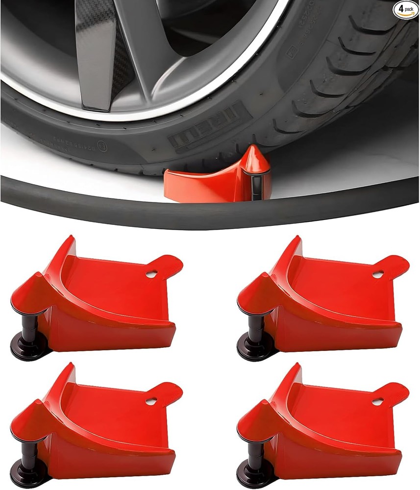 4 PCS Hose Guide, Durable Plastic Tire Hose Guide Preventing Stucking -Red