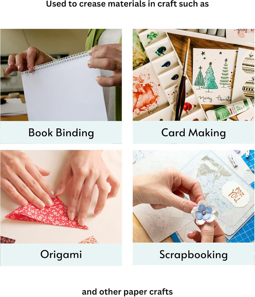 Teflon Bone Folder and Scoring Tool - Large Bone Folder - Paper Scorer for Paper