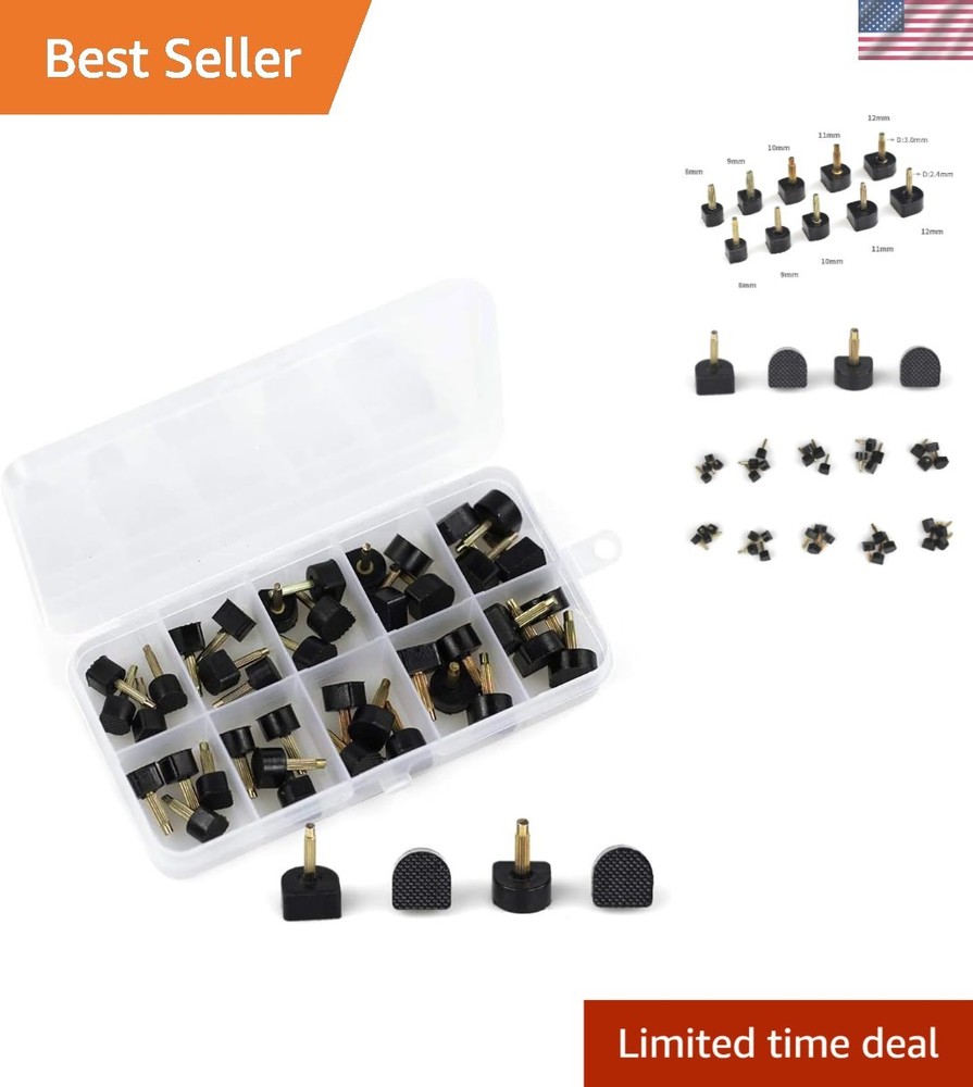 Essential Heel Tips Replacement Kit: 20 Pairs with Noise-Reducing Features