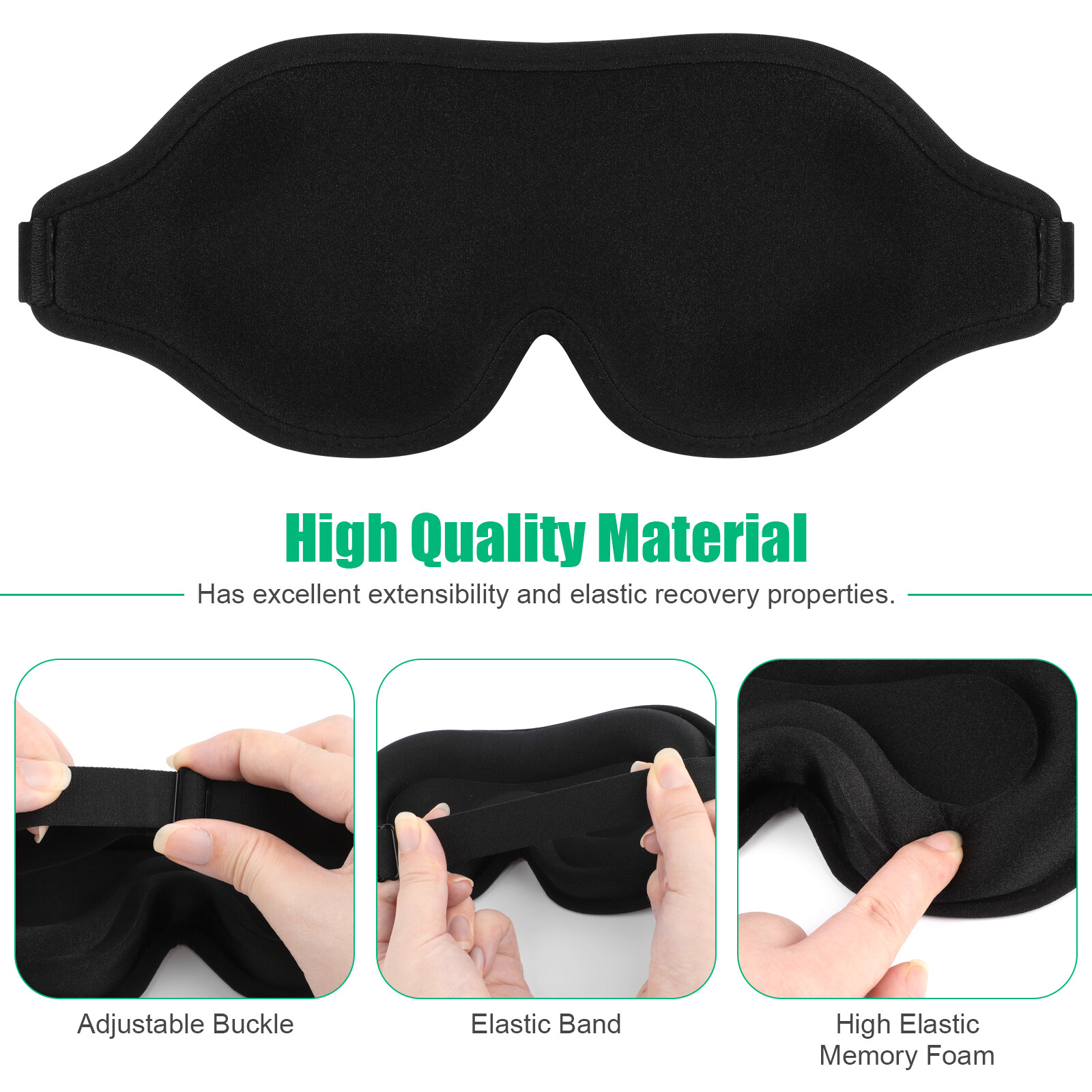 3D Travel Silk Eye Mask Sleeping Soft Padded Shade Cover Rest Relax Blindfold