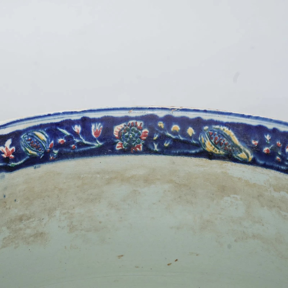 19th Cent. French Faience Cache Pot