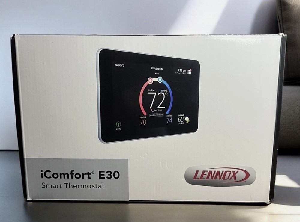 Lennox iComfort E30 Programable WiFi Touchscreen Smart Thermostat HD Display