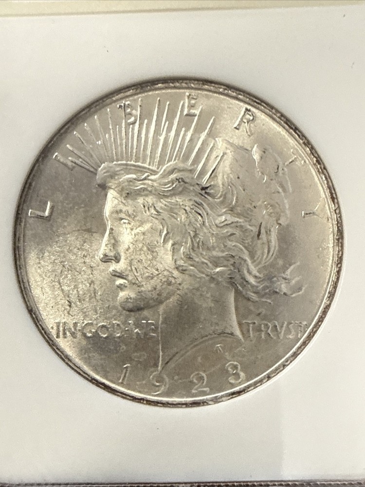 1923 Peace Silver Dollar NGC MS 64 Old Style Holder