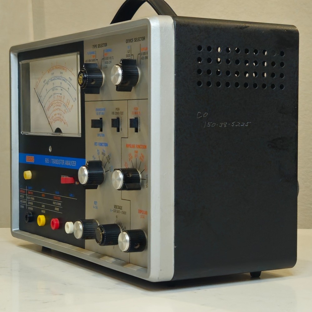 Vintage EICO 685 Transistor Analyzer Tested Working β Gain Meter Vintage USA