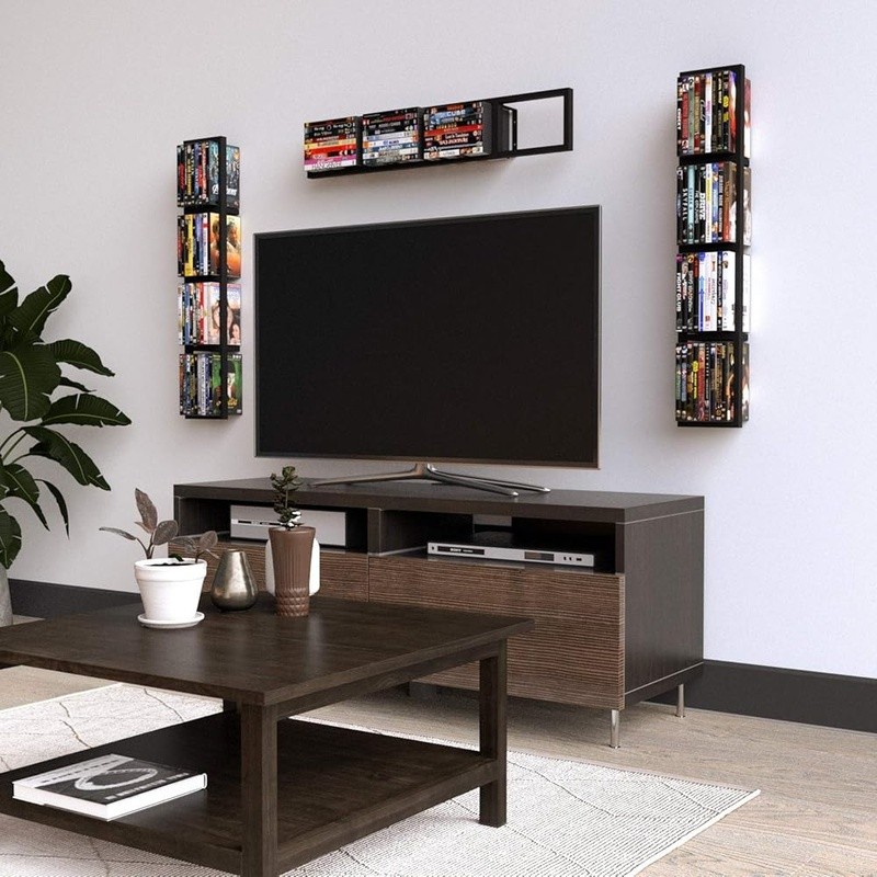 Floating Media Shelf DVDs CDs Video Games Storage Wall Storage Solution New