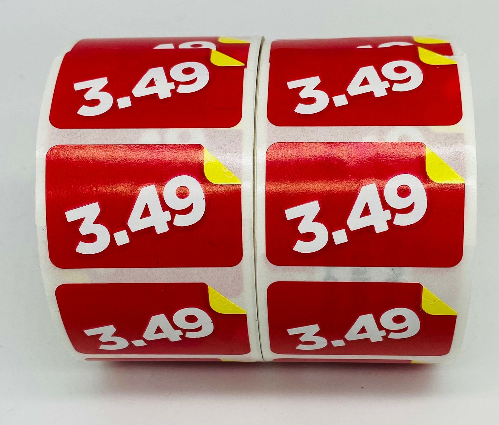 1 Roll of 1000 1.5"x1" $3.49 Product Price Point Red & Yellow Labels Stickers