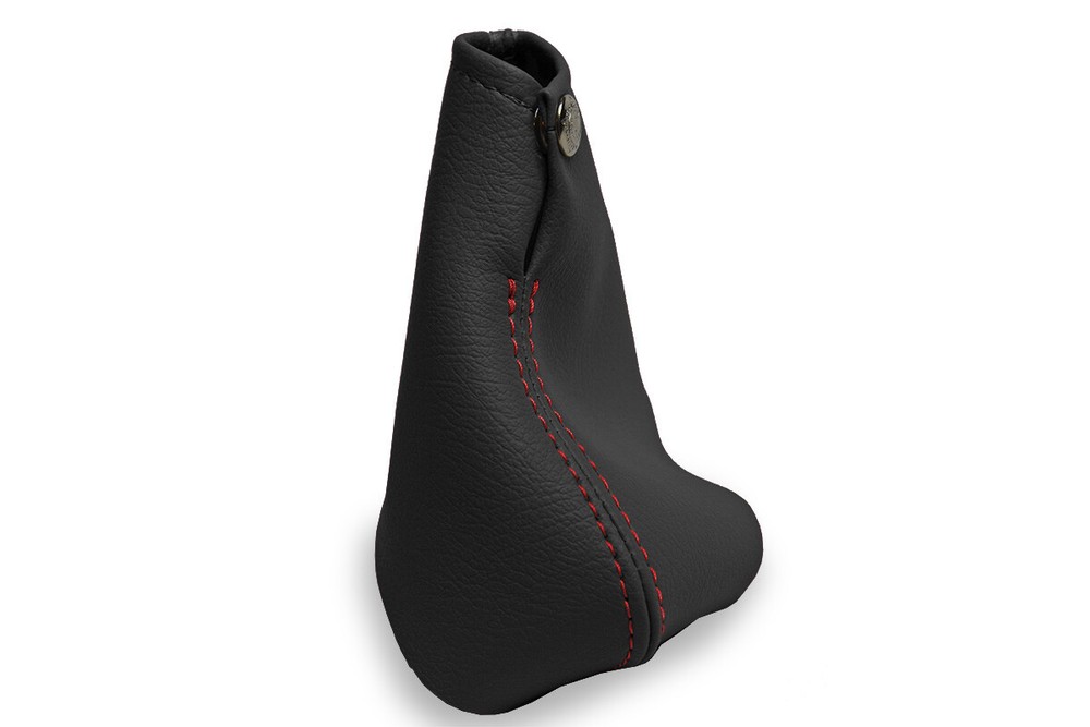 Manual Shift Boot Cover Leather for Chevrolet Cavalier 2000-2005 Red Stitch