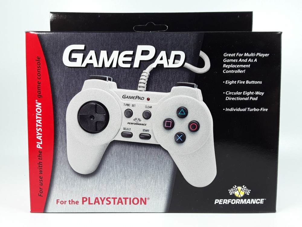 Vintage 1998 Performance Turbo GamePad Controller For The PlayStation 1 PS1 NEW