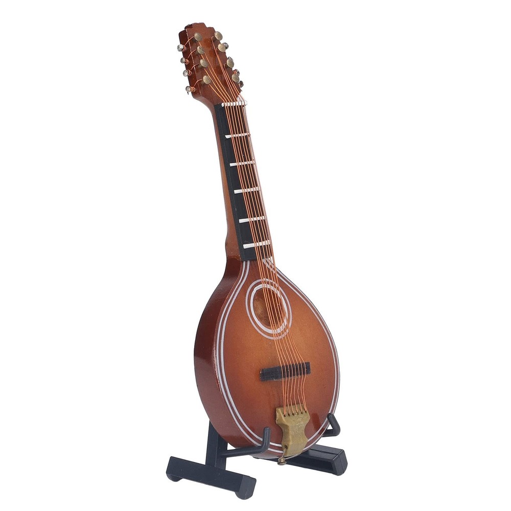 Mini Instruments, 8 Strings Elegant Mandolin Model Ornament Space Saving Exqu...