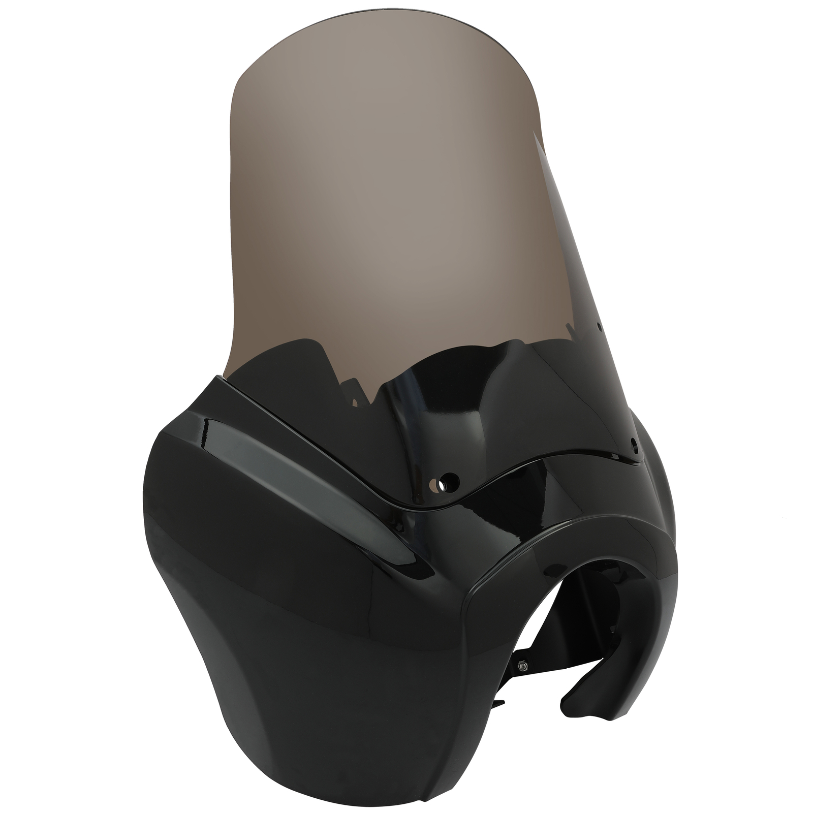 Front Fairing 15'' Smoke Windshield For Harley Dyna Wide Glide Fat Bob T-Sport