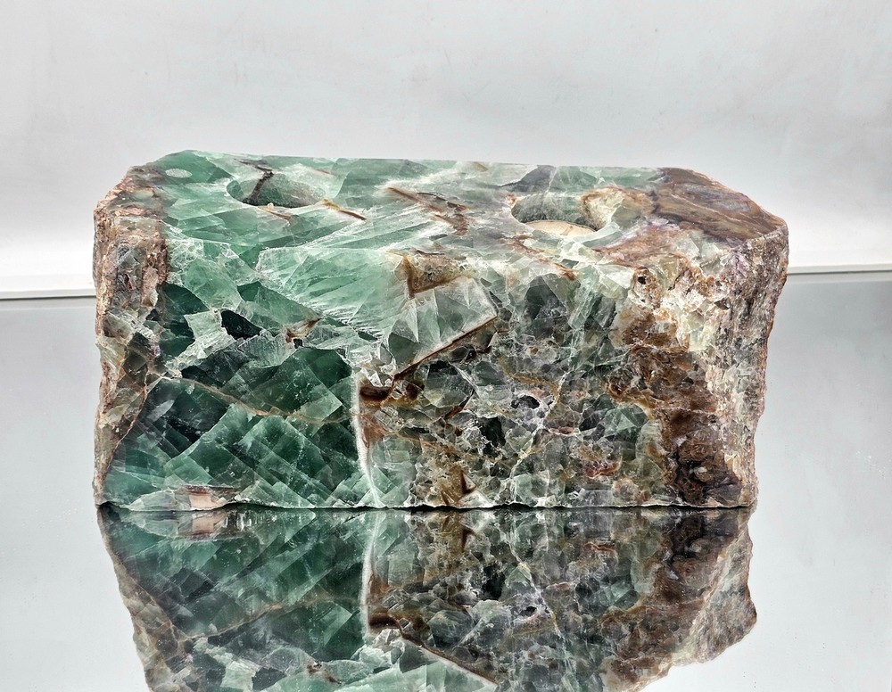 Large Fluorite Crystal Candle Holder