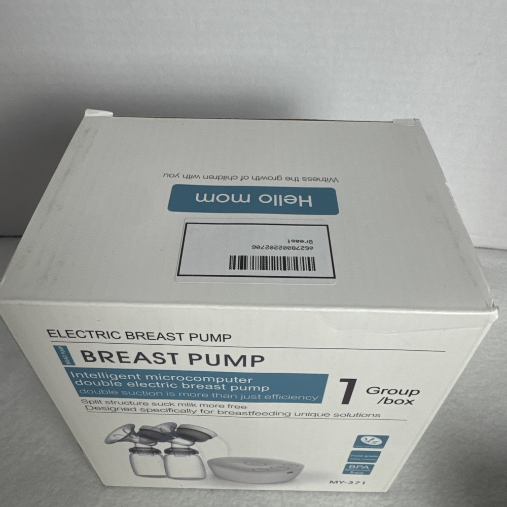 Hello Mom Microcomputer Double Electric Breast Pump Pink Open Box New