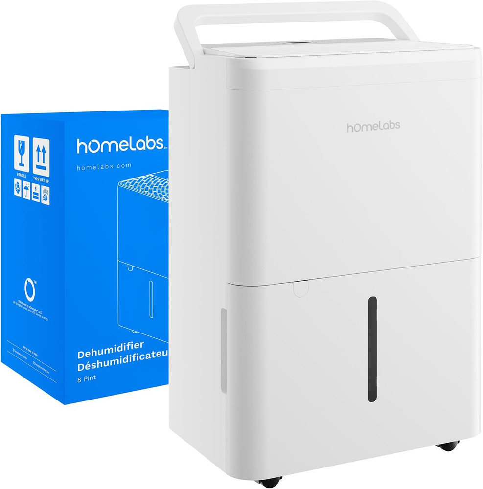 Homelabs Dehumidifier - Advanced Humidity & Moisture Control, Quiet, Efficient,