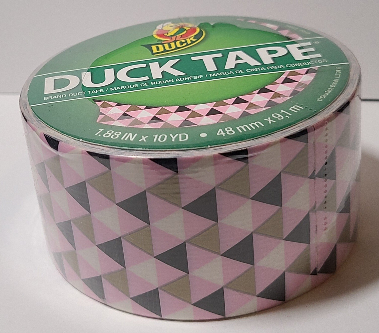 Metallic Pyramid duct tape roll Duck Brand NIP 1.88" x 10 yd DISCONTINUED