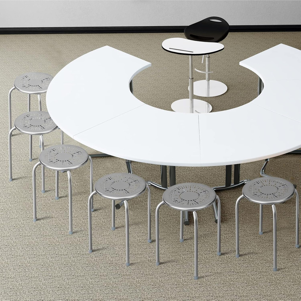 Multipurpose Stool Chairs, Small Stool Sets, Metal Stool with Dome, Stackable Ba