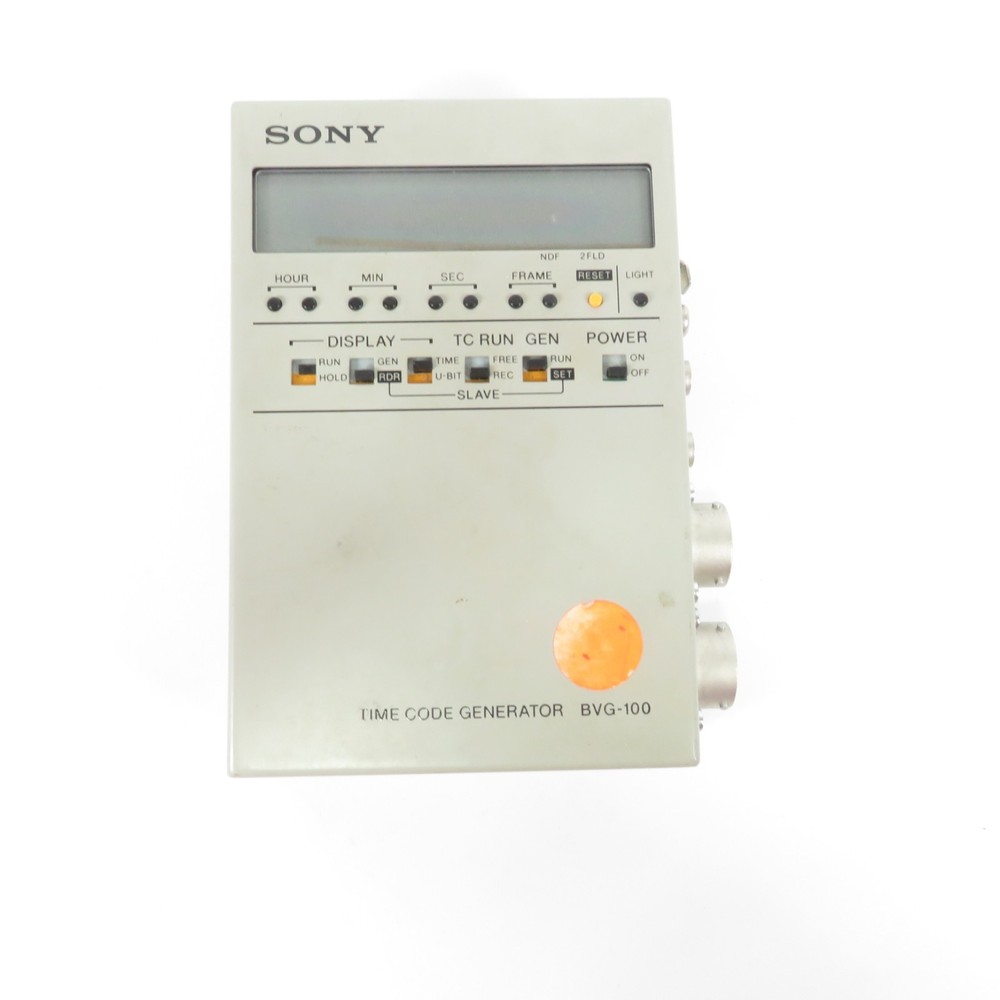 Sony BVG-100 Portable Time Code Generator Professional Broadcast SMPTE EBU
