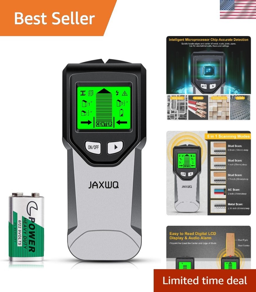 Versatile Stud Detector with Audio Alerts and Multiple Scan Modes for DIY Lovers