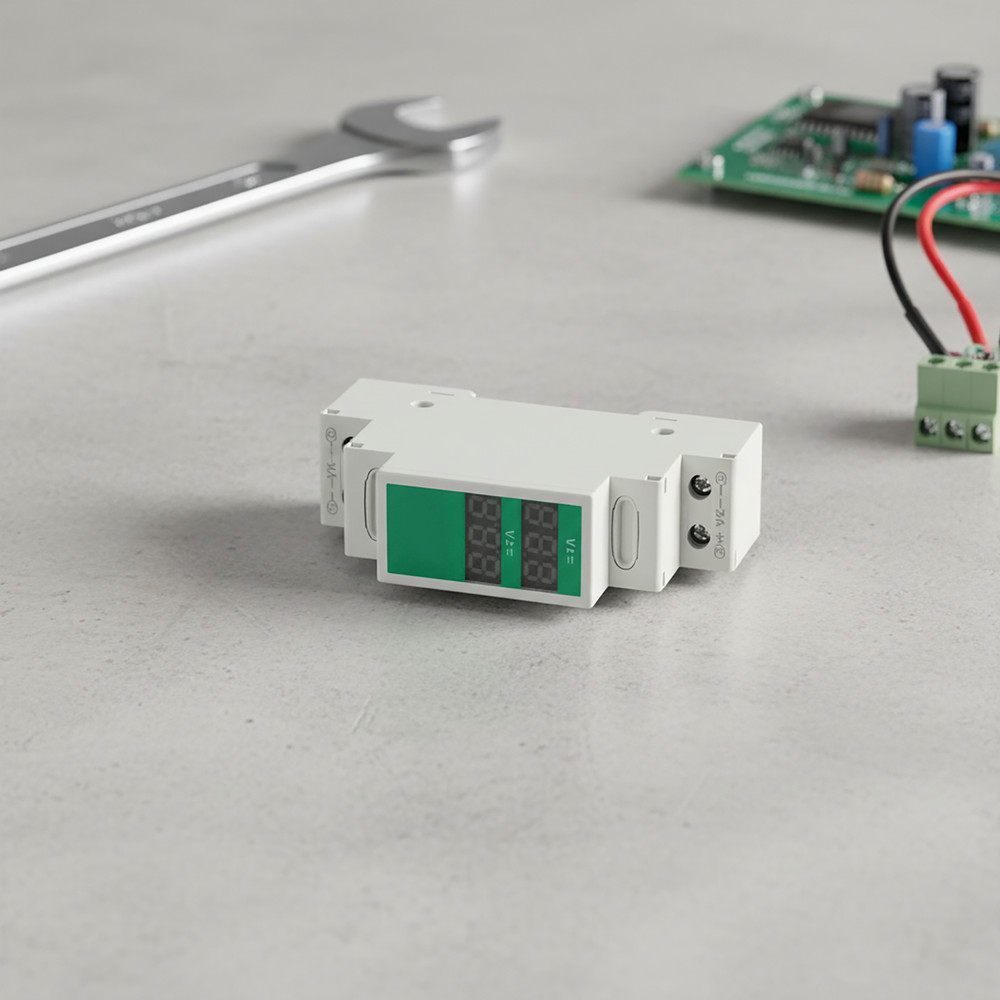 Digital Display Device for Measuring DC Voltages on For Din Rails Efficiently
