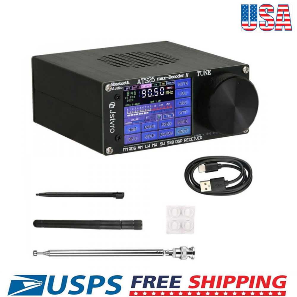 ATS25 Max Decoder II Bluetooth Version Full Radio Receiver FM SW SSB MW LW USA