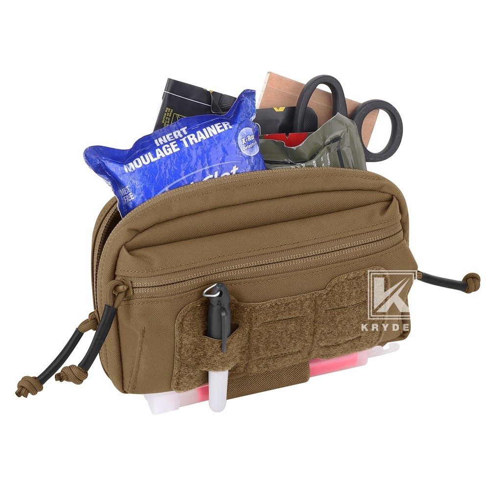 KRYDEX Tactical Modular Utility GP Pouch MOLLE Back Front Pocket Panel Small CB