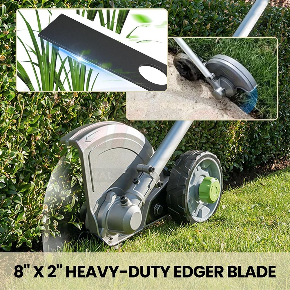 5 Pack 8" Edger Blades - Compatible with Ryobi, Echo & Stihl for Lawn Precision