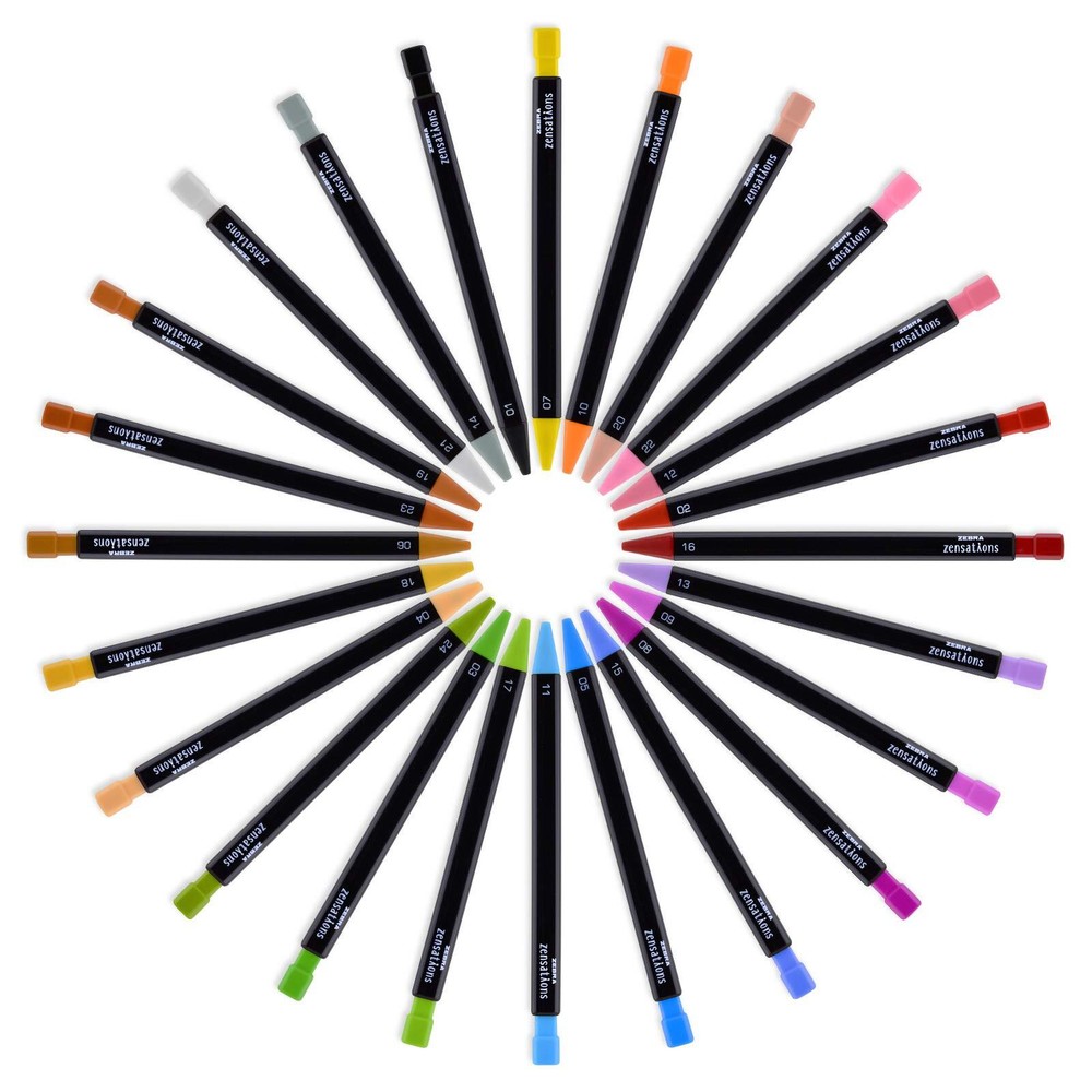 Zebra Pen Zensations 24 Count Assorted Colored Mechanical Pencils 2.0Mm