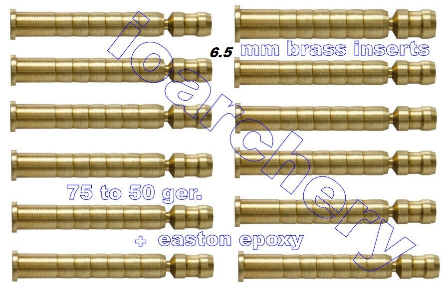 BRASS 6.5 MM  Break-Off 8-32 Inserts 12pk.