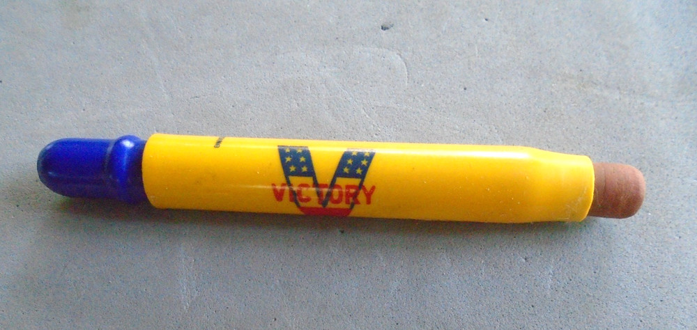 WWII bullet pencil, V for Victory, Onida, S. D.