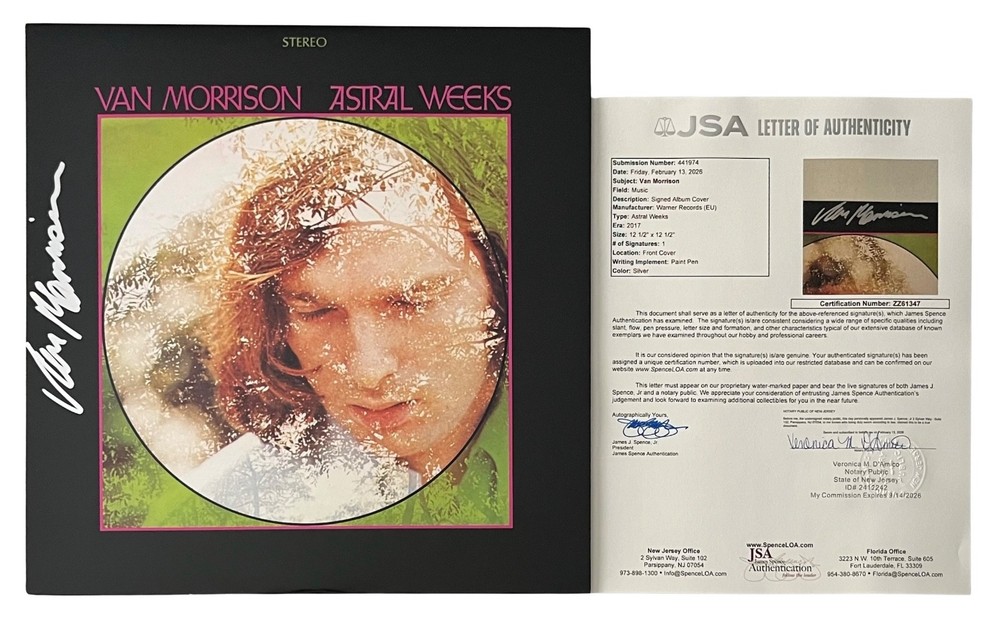Van Morrison Signed Astral Weeks Vinyl Record JSA LOA ZZ61347