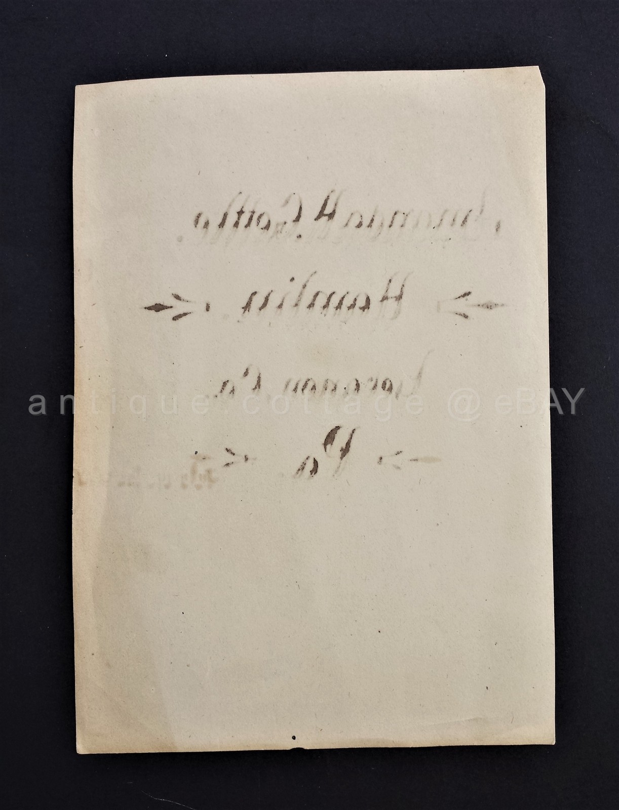 1894 antique FRAKTUR hamlin lebanon pa BOOKPLATE Amanda H. Gettle FOLK ART