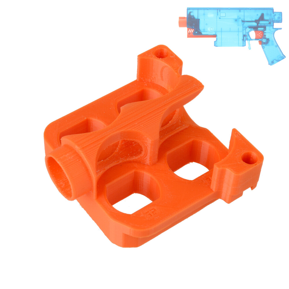 Workermod 4 Flywheels Cage Orange3D Print for Swordfish