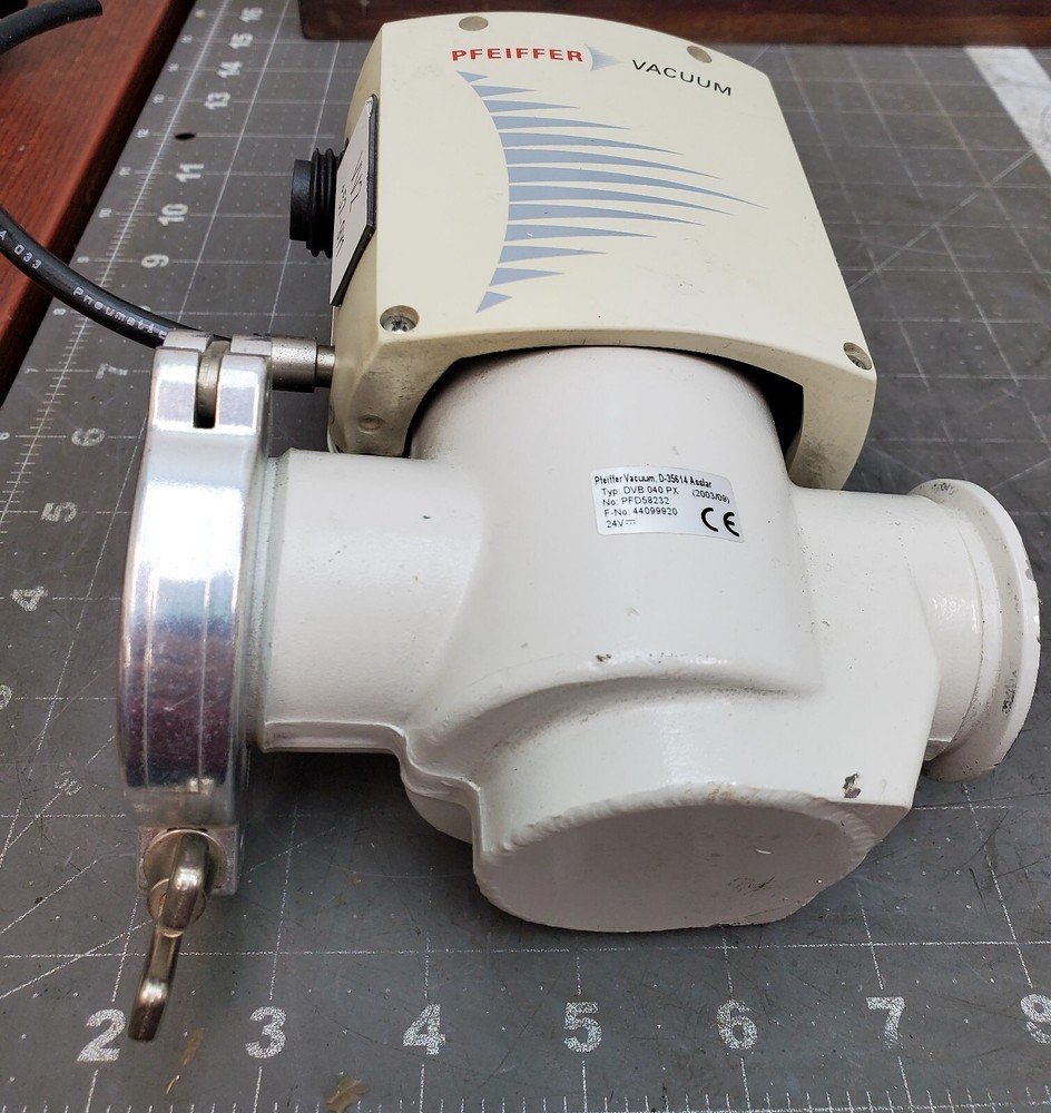 PFEIFFER DVB040PX D35614 ASSLAR HIGH VACUUM ANGLE VALVE WORKING PULL [B5B2]