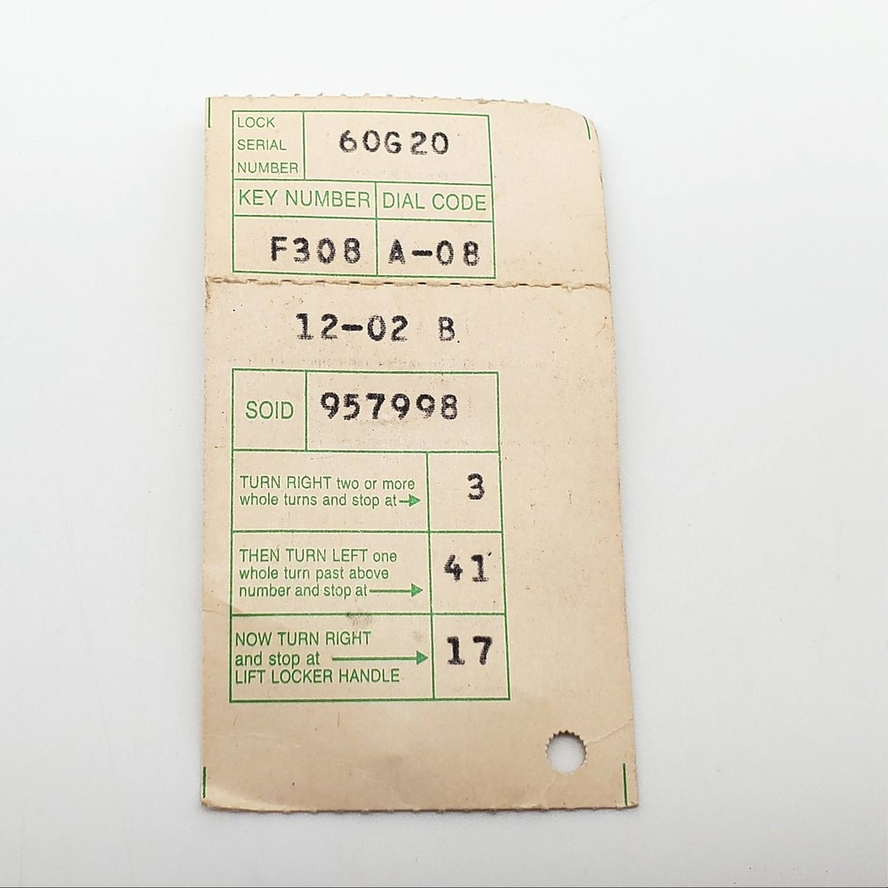 2x Master Lock 1631 Built-in Combination Padlock Locker w Code Hinge Left NO KEY