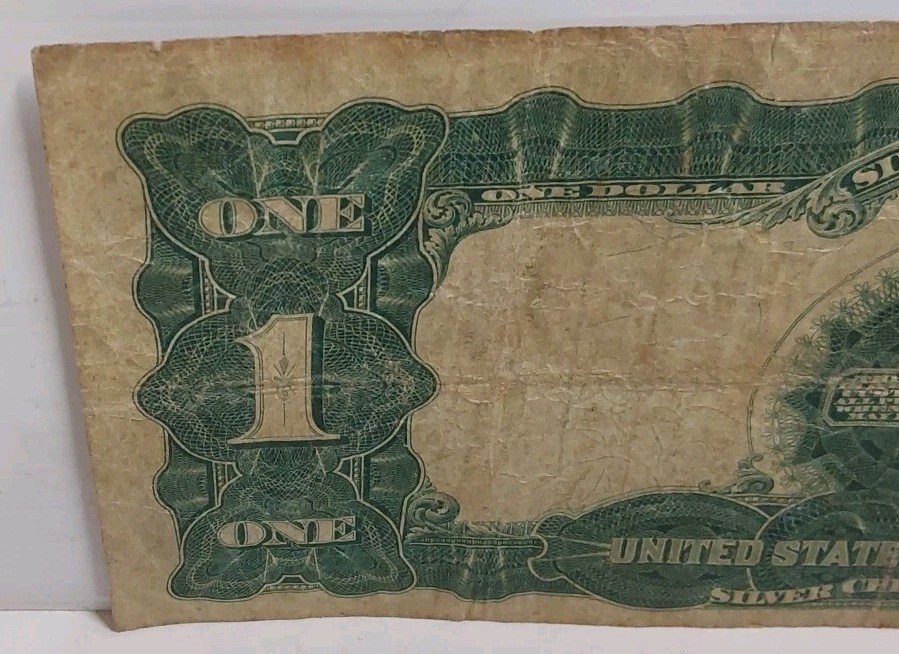 1899 1$ Black Eagle Silver Certificate - Serial# M12110321A (CIRCULATED)