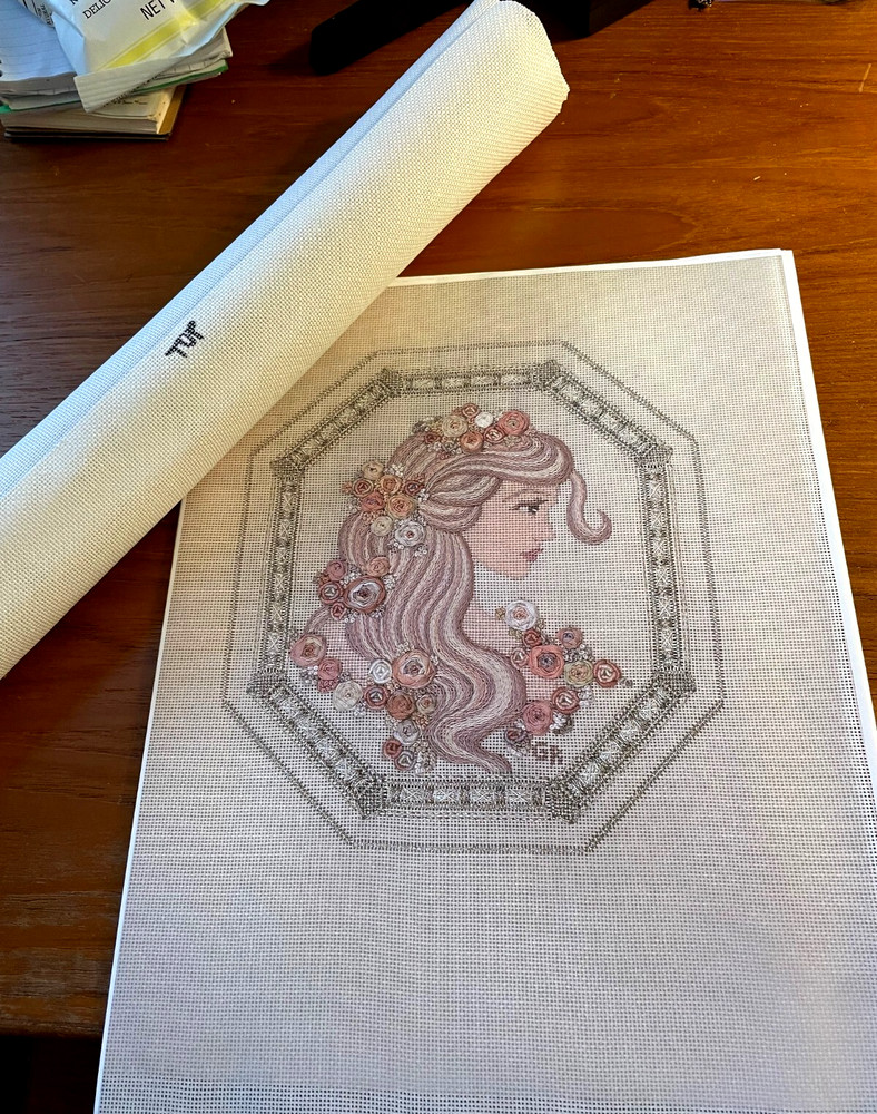 HTF Gay Ann Rogers FLORA Needlepoint/Counted Thread KIT