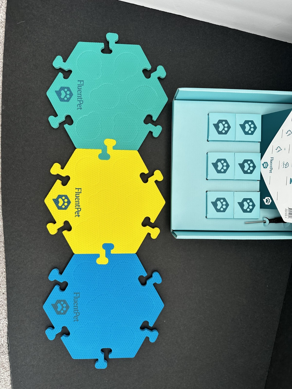 FluentPet Get Started Kit – 6 Buttons + 3 Tiles – Used in Excellent condition