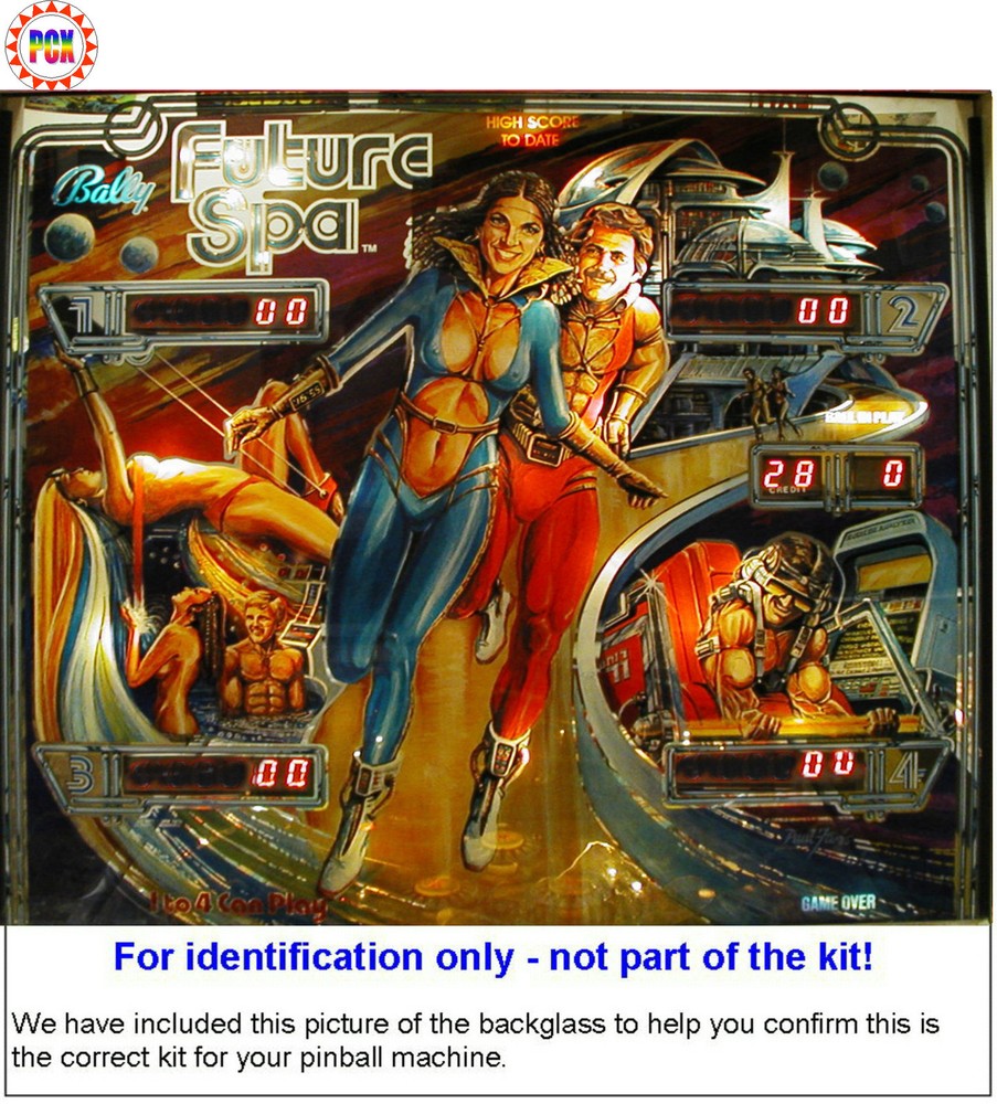 1979 Bally Future Spa Pinball Machine Rubber Ring Kit