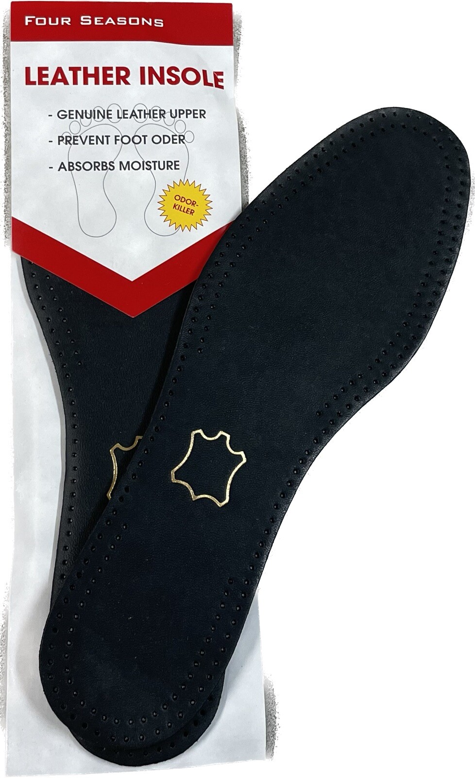 Genuine Leather Full Insoles Flat Shoe Inserts Comfort Four Seasons Men Women