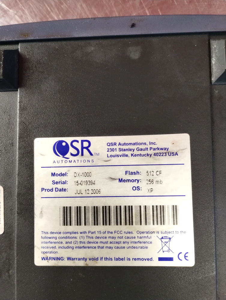 QSR Automations Kitchen Restaurant Video Controller Model DX-1000 - USED