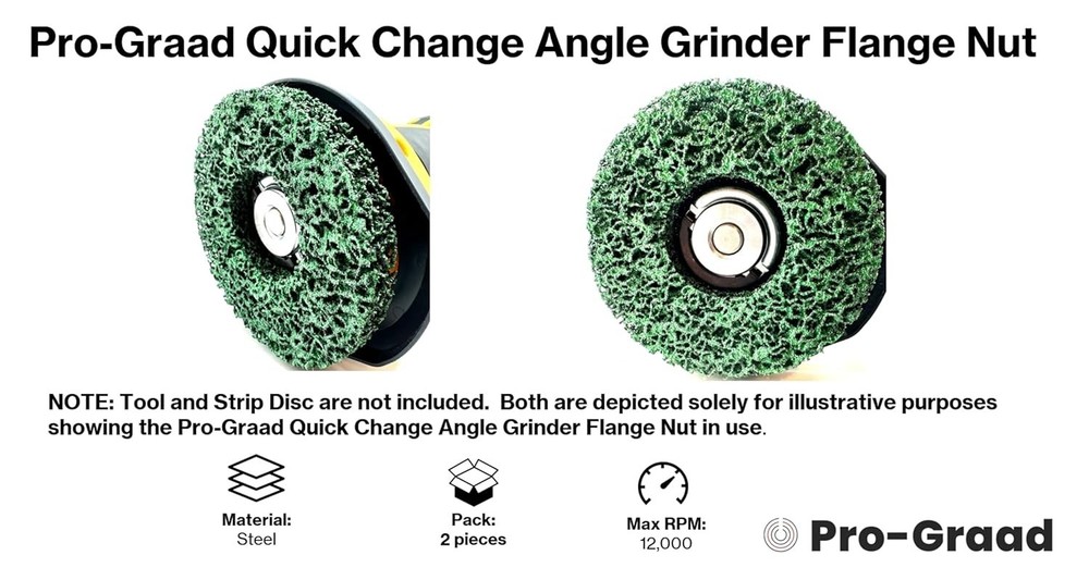 Effortless 5/8-11 Angle Grinder Nut Set - Precision Engineered for Stability