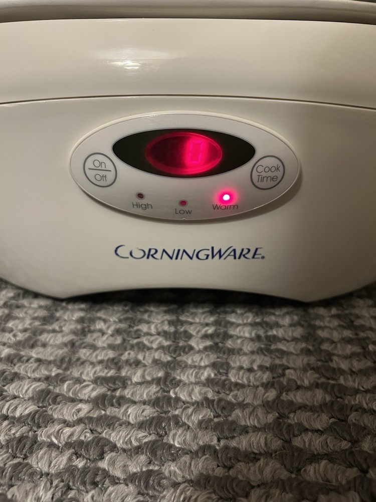 CorningWare SC-60 Electric 6 Quart Digital Programmable Crock Pot Slow Cooker