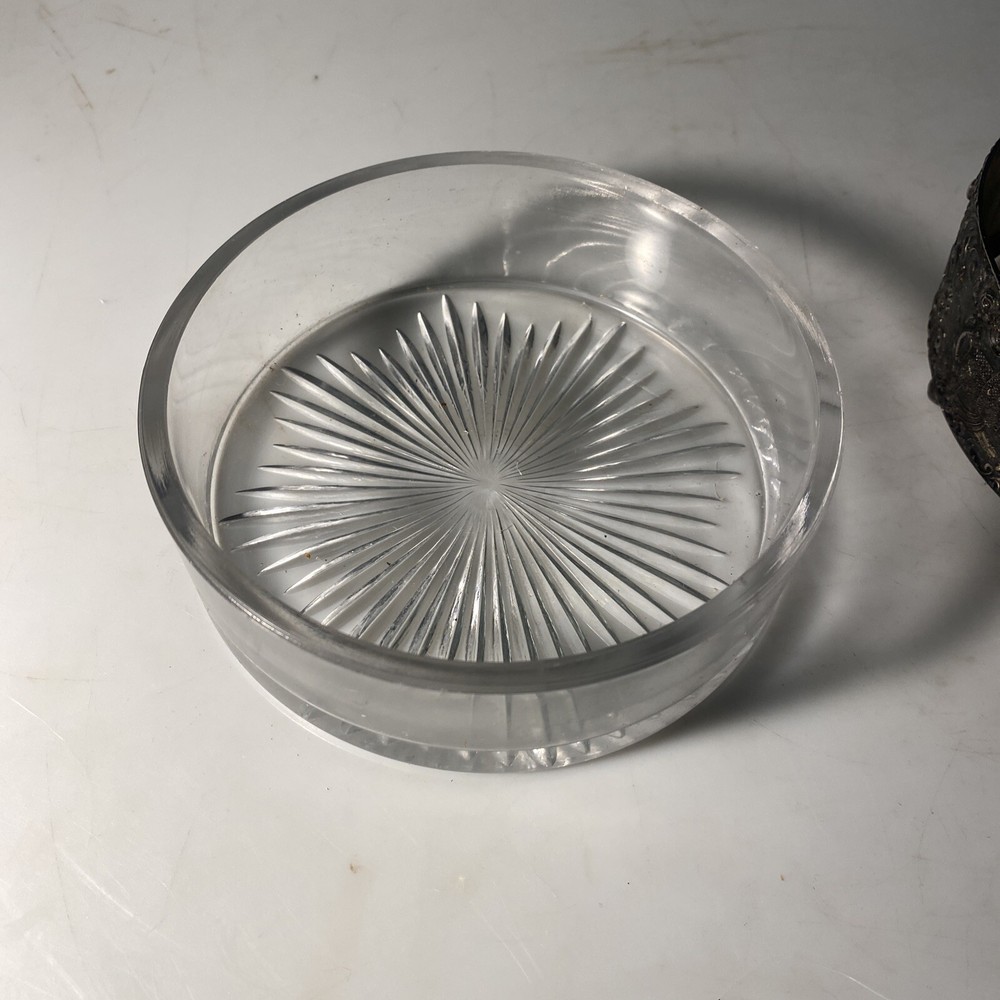 K.S Ornate Condiments Server Dutch Scenes & Handle Footed.