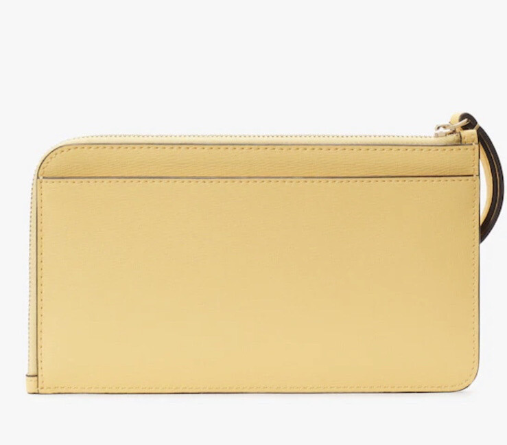 Kate Spade Disney Beauty And The Beast Medium L-Zip Wristlet Mrs Potts Chip NEW