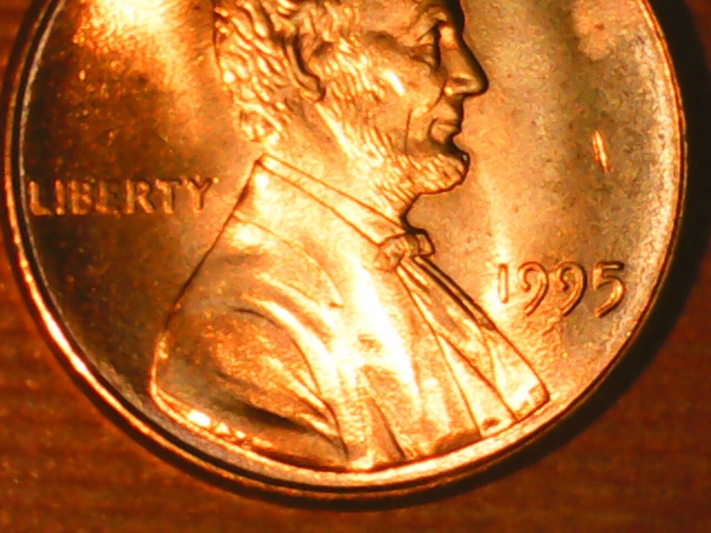 1995 Penny Reverse Die Crack