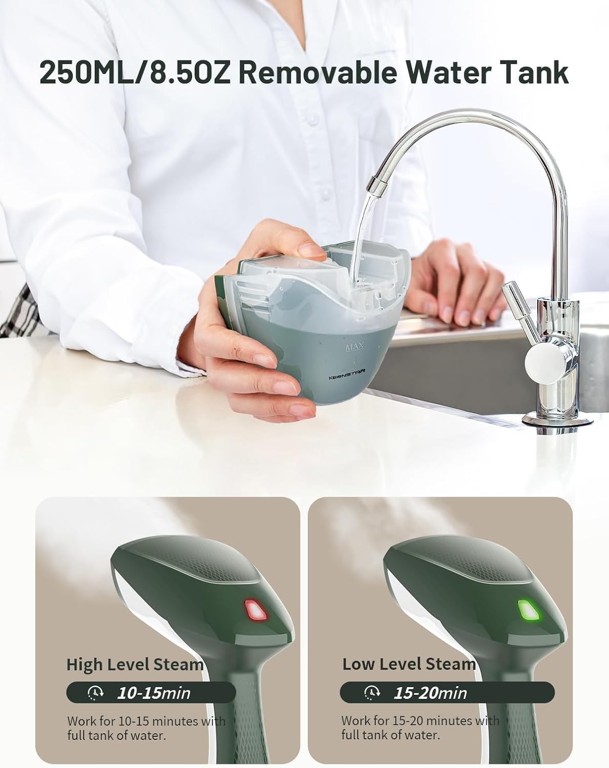 MEJOR Plancha Viajera Para Ropa Antiadherente Vapor Spray Y Seca de vapor NUEVO