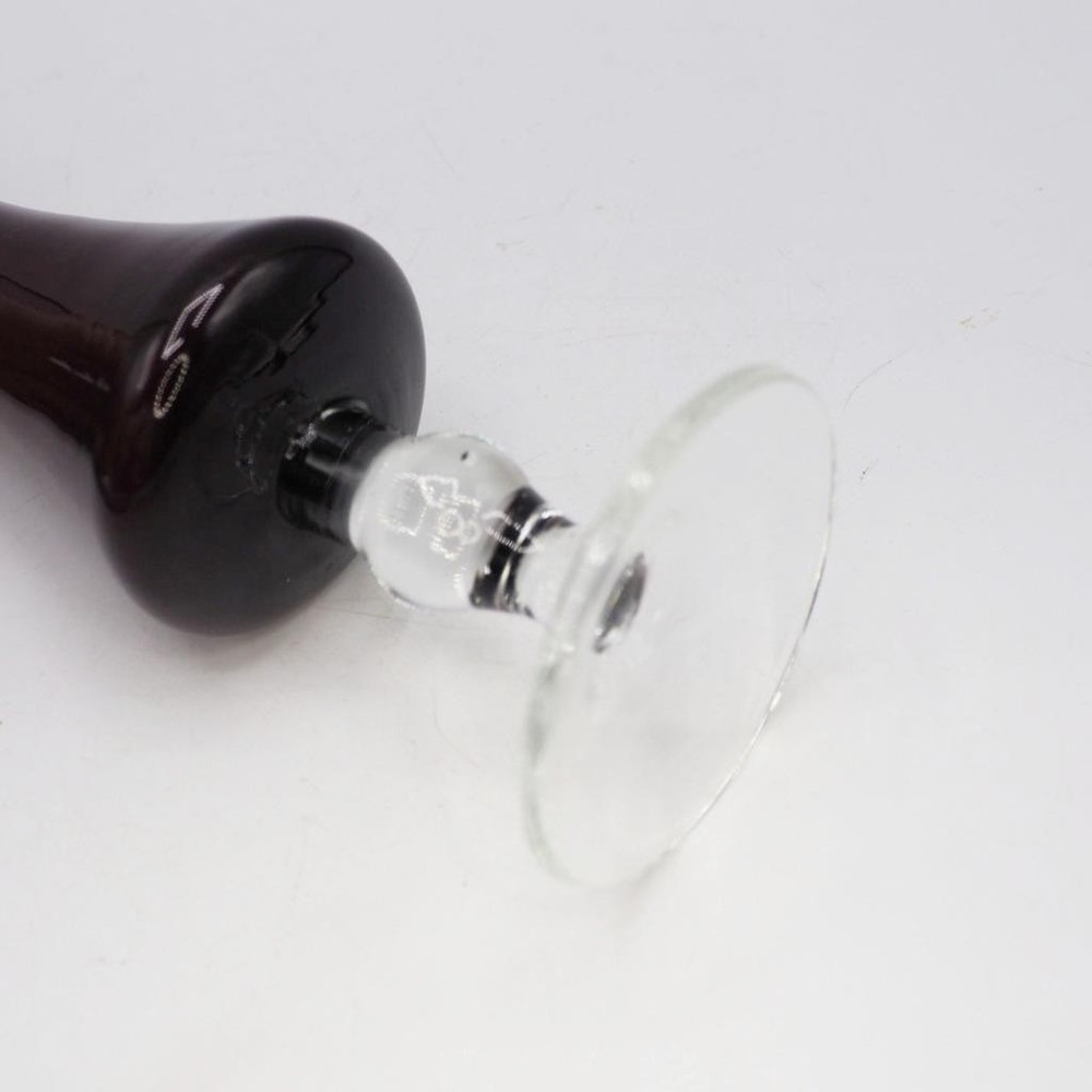 Dark Cranberry Colored Flute Vase