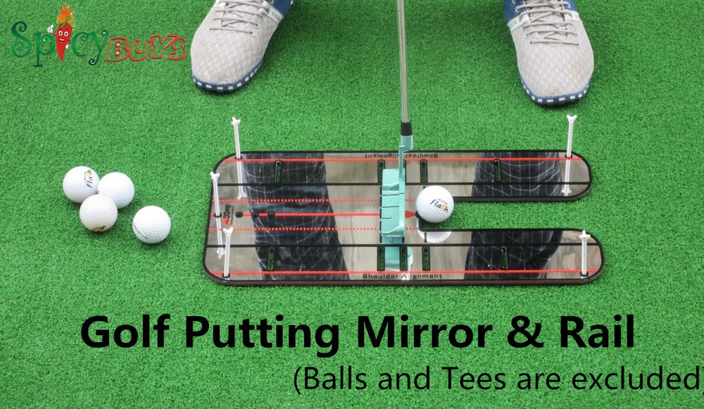 A99 Golf Putting Mirror & Rail Alignment Practice Training Aid Portable