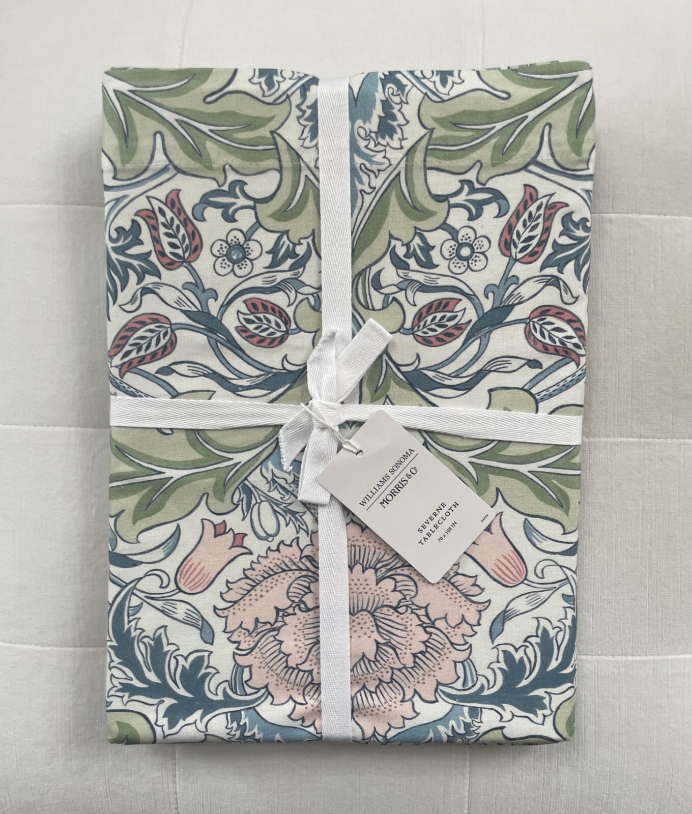 Williams Sonoma MORRIS & CO. SEVERNE Tablecloth 70”x 108” NWT